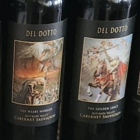 Six (6) Wine bottles rare set – Six Del Dotto Corona Dragon item