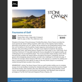 Foursome of Golf – The Stone Canyon Club item
