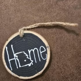 Wooden Slice Ornament - Home item