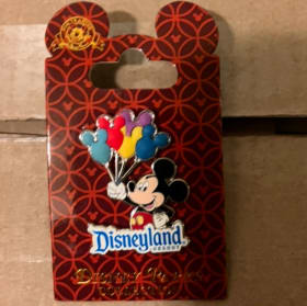 DISNEY MICKEY MOUSE WITH BALLOONS DISNEYLAND PIN item