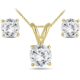 Diamond necklace & earrings item