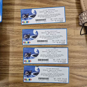 Beach & Island Park Passes (Room 6 - Mrs. Clark) $250 Value item