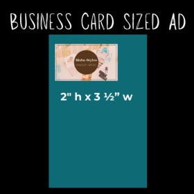 Business Card Sized Ad item