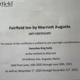 Marriott Fairfield Inn and Suites One Night Stay item