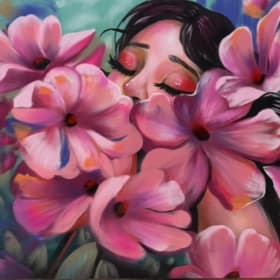 BLOOM STATE OF MIND Original Painting - SOLD item