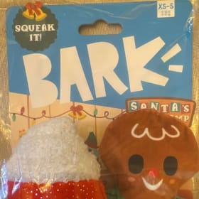 Bark Holiday Santa's Workchomp Jolly Jitterbread Man XS-S Do item
