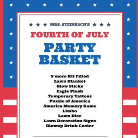 23. Mrs. Steinbach's "4th of July Party Basket" item