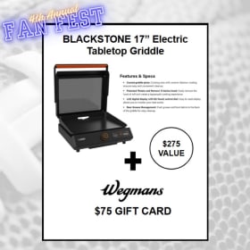 Blackstone 17" Griddle  & Gift Card | Value $275 item