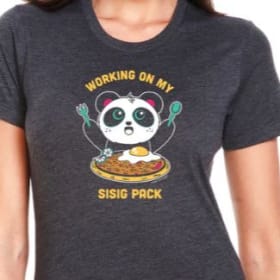 Working on My Sisig Pack - Fat Rabbit Farm T-Shirt item