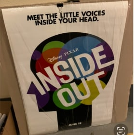 INSIDE OUT MOVIE POSTER ORIGINAL DISNEY PIXAR 27X40 D/S item