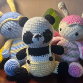 Handmade Crochet Animal Blanket Buddies item