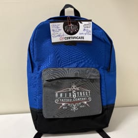 Main Street Tattoo Company Backpack and $50 Gift Certificate item