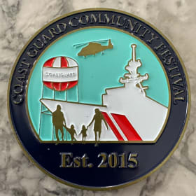 Coast Guard Community Festival Challenge Coin item