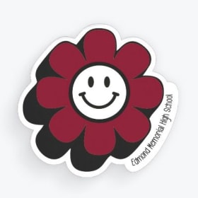 Flower sticker- 3" vinyl item