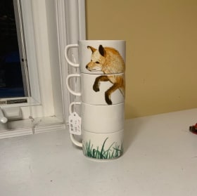 Fox Set of 4 stacking mugs item