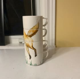 Fox Set of 4 stacking mugs item