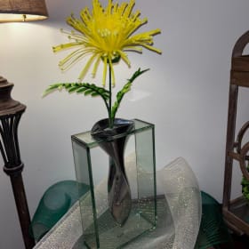 BADASH Vase and GORHAM Glass Vase item