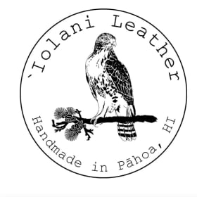 Leather wristlet by local artist, 'Iolani Leather item