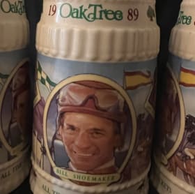 1989 Santa Anita Oak Tree Stein Mug item