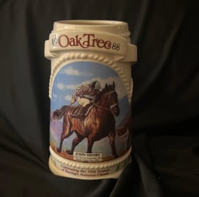 1988 Santa Anita Oak Tree Beer Stein item