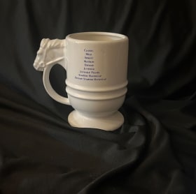 California Cup III, 1992 Coffee Mug Horse Head Handle item