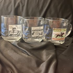 Great Moments Santa Anita Park Spectacular Bid's Glass mug item