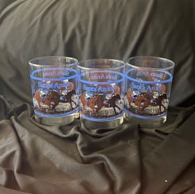 Santa Anita Racing rocks glasses item