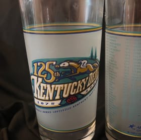 Set of three Vintage Kentucky Derby 125th Mint Julep Glasses item