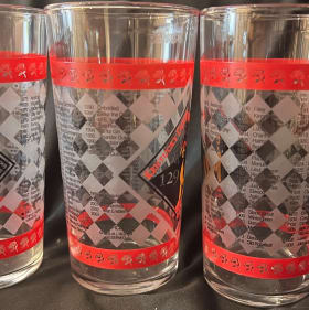 Vintage Kentucky Derby 129th Glasses - set of 4 item