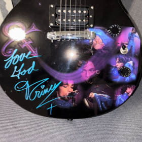Prince Signed Promotional Epiphone Guitar item