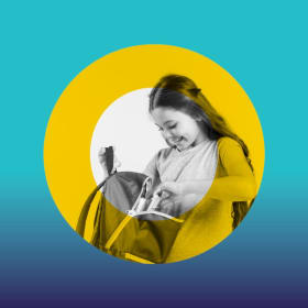 Un sac à dos + une boîte à lunch + une gourde item