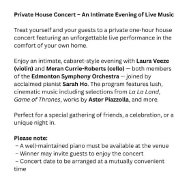 Private House Concert – An Intimate Evening of Live Music item