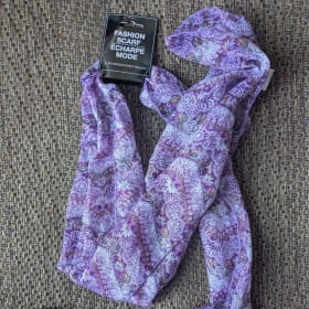 Fashion Scarf - purple print item