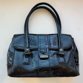 Black Handbag, patterned item