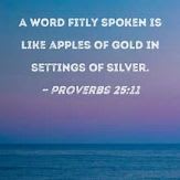 Proverbs 25:11 - bracelet item
