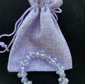 Lavender Bracelet with Matching Bag item