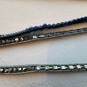 Necklace Pair - beaded and interwoven item