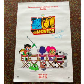 TEEN TITANS GO! TO THE MOVIES (2018) POSTER SIGNED 27x40 D/S item