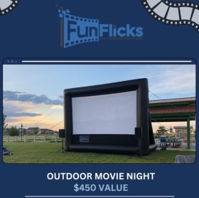 🎬 Outdoor Movie Night Experience Donated by: FunFlicks Outd item