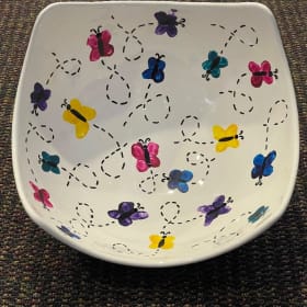 Mrs. Oberg butterfly bowl item