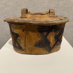 Ceramic Tzedakah Box by Joyce Lieberman item