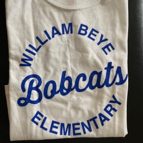 Adult Size XXL: White Circle Logo Tee item