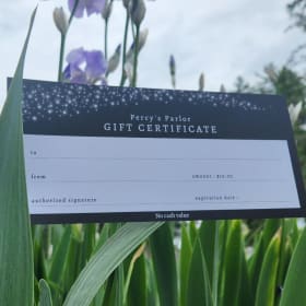 Percy’s Parlor Gift Certificate – 2 for a total of $20 item