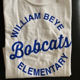 Adult XXL: White Circle Logo Tee item