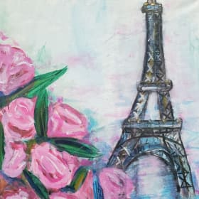 Paris & Peonies Art Print item