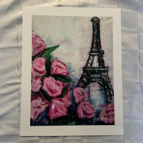 Paris & Peonies Art Print item