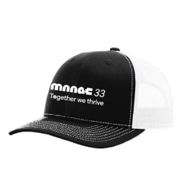 Black & White Snapback Baseball / Trucker Hat item
