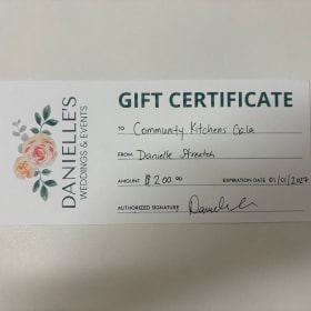 $200 Gift Card to Danielle’s Weddings & Events item