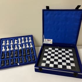 Black and White Onyx Chess Set item