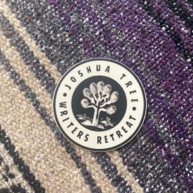 Black and White Round Sticker item